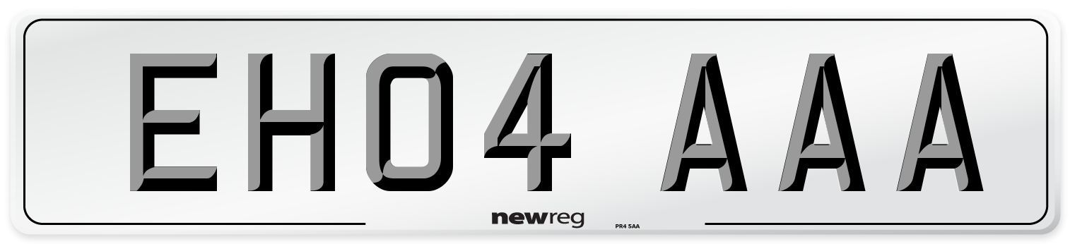 EH04 AAA Number Plate from New Reg